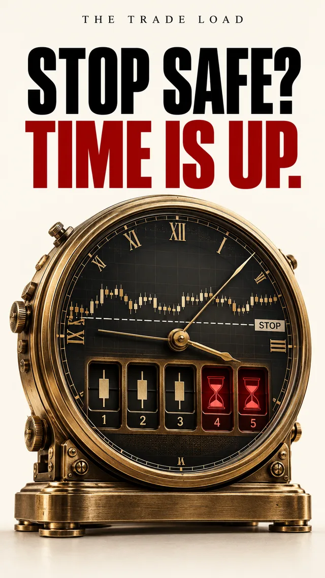 A2S: Stop safe? Time is up. A mechanical clock combines a price chart with a time limit.